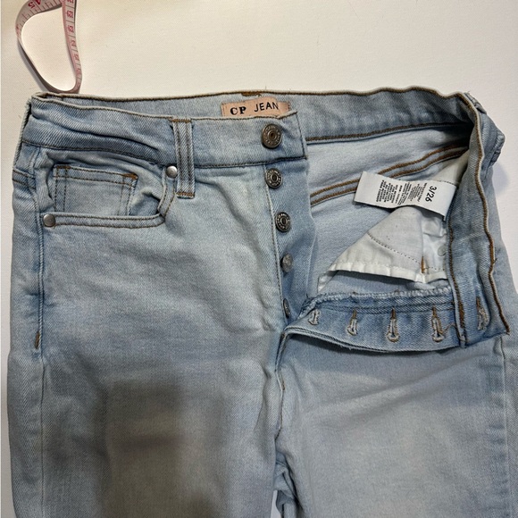 CP Jeans Light Blue High Waisted Straight Women's Jeans Sz 3/26 Button Fly - Picture 8 of 11